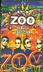 Zoo TV Live From Sydney VHS tape