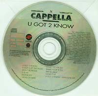 Cappella U Got 2 Know CD
