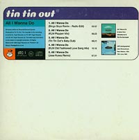 Tin Tin Out All I wanna do    CDs